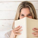 Woman reading a book